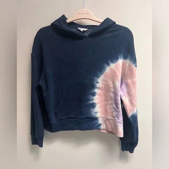 WILDFOX Women’s Navy Tie-Dye Hoodie - Size Small - Picture 2 of 8